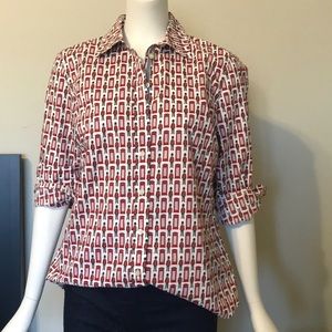 Talbots Petite Button Up Shirt - London Collection